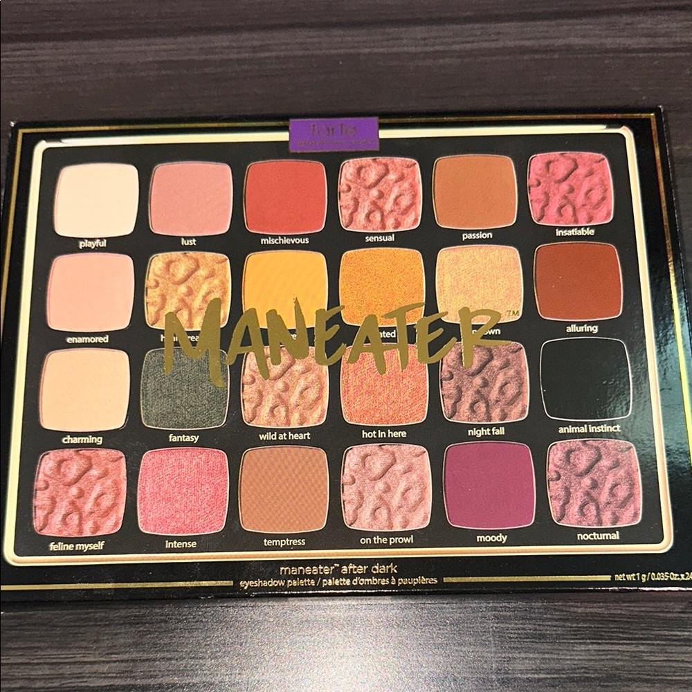NIB Tarte ManEater After Dark Eyeshadow Palette
